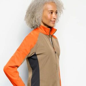 XL Orvis Pro Softshell Pullover (Blaze Orange)